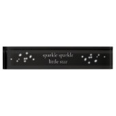 Sparkle Sparkle Little Star Black Starlight Namensplakette (Vorderseite)