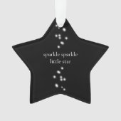 Sparkle Sparkle Little Star Black Starlight Ornament (Vorderseite)