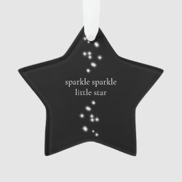 Sparkle Sparkle Little Star Black Starlight Ornament