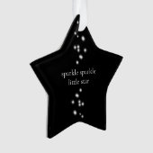Sparkle Sparkle Little Star Black Starlight Ornament (Vorderseite)