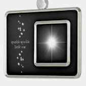Sparkle Sparkle Little Star Black Starlight Rahmen-Ornament Silber (Links)