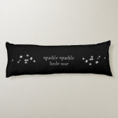 Sparkle Sparkle Little Star Black Starlight Seitenschläferkissen (Rückseite)