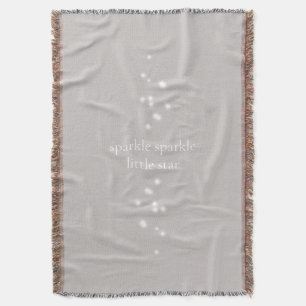 Sparkle Sparkle Little Star Silver Grau Starlight Decke