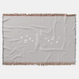 Sparkle Sparkle Little Star Silver Grau Starlight Decke