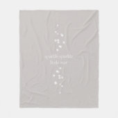 Sparkle Sparkle Little Star Silver Grau Starlight Fleecedecke (Vorderseite)