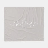 Sparkle Sparkle Little Star Silver Grau Starlight Fleecedecke (Vorderseite (Horizontal))