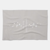 Sparkle Sparkle Little Star Silver Grau Starlight Geschirrtuch (Horizontal)