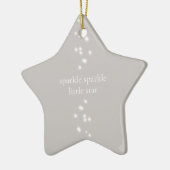 Sparkle Sparkle Little Star Silver Grau Starlight Keramik Ornament (Links)