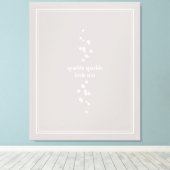 Sparkle Sparkle Little Star Silver Grau Starlight Leinwanddruck (Insitu (Holzboden))