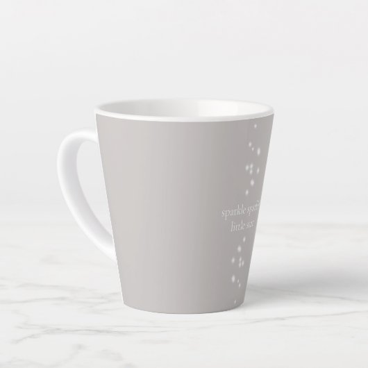 Sparkle Sparkle Little Star Silver Grau Starlight Milchtasse (Linke Ecke)