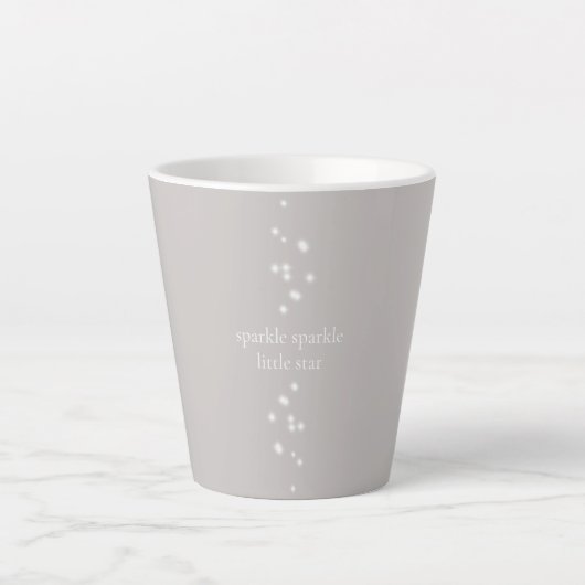 Sparkle Sparkle Little Star Silver Grau Starlight Milchtasse (Vorderseite)