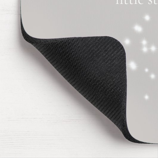 Sparkle Sparkle Little Star Silver Grau Starlight Mousepad (Ecke)