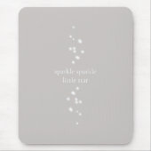 Sparkle Sparkle Little Star Silver Grau Starlight Mousepad (Vorne)