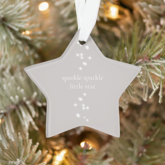 Sparkle Sparkle Little Star Silver Grau Starlight Ornament (Baum)