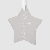 Sparkle Sparkle Little Star Silver Grau Starlight Ornament (Vorderseite)