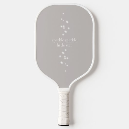 Sparkle Sparkle Little Star Silver Grau Starlight Pickleball Schläger (Rückseite)