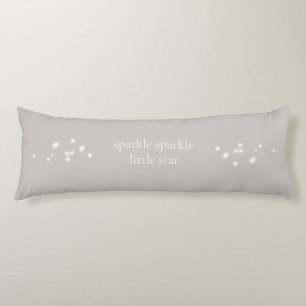 Sparkle Sparkle Little Star Silver Grau Starlight Seitenschläferkissen