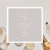 Sparkle Sparkle Little Star Silver Grau Starlight Serviette