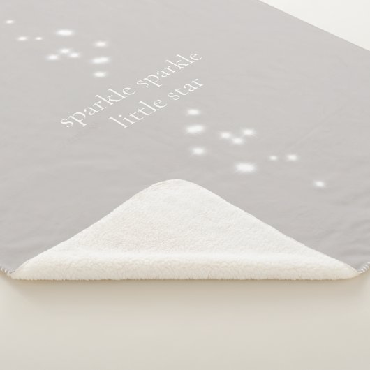 Sparkle Sparkle Little Star Silver Grau Starlight Sherpadecke (3/4)