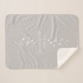 Sparkle Sparkle Little Star Silver Grau Starlight Sherpadecke (Vorderseite (Horizontal))