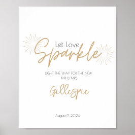 Sparkle-Sparkler-Liebe lass-Plakatdruck abschicken Poster