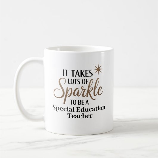 Sparkle Special Bildung Teacher Kaffeetasse (Links)