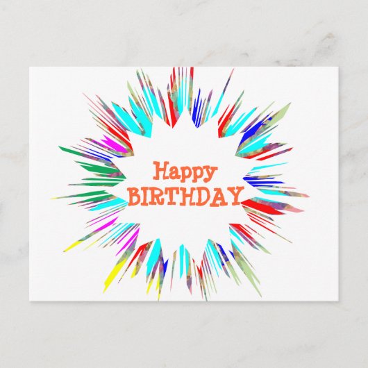 Sparkle Splash n Change Schriftart / Ihr eigener T Postkarte (Vorderseite)