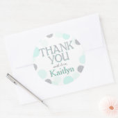 Sparkle Sprinkle Punkte Dankeschön Label Runder Aufkleber (Umschlag)