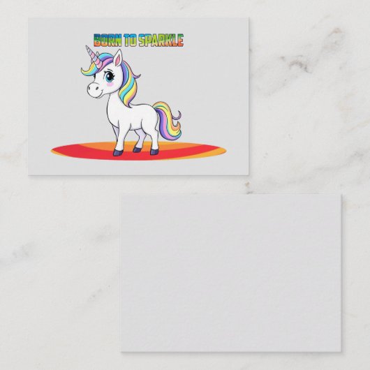 Sparkle Squad Mitteilungskarte (Vorne/Hinten)