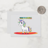 Sparkle Squad Mitteilungskarte (Vorderseite/Rückseite Beispiel)