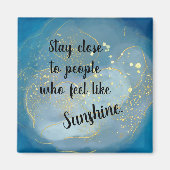Sparkle Sunshine Quote Magnet (Vorne)