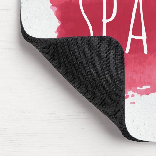 SPARKLE Text auf der roten, farbigen Maus-Pad Mousepad (Ecke)