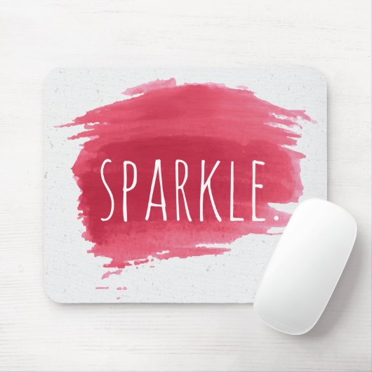 SPARKLE Text auf der roten, farbigen Maus-Pad Mousepad (Mit Mouse)