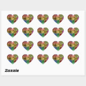 Sparkle Tiles Mosaik Art Herz-Aufkleber (Blatt)