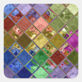 Sparkle Tiles Mosaik Art Quadratischer Aufkleber