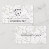 Sparkle Tooth | Marmor Visitenkarte (Vorne/Hinten)