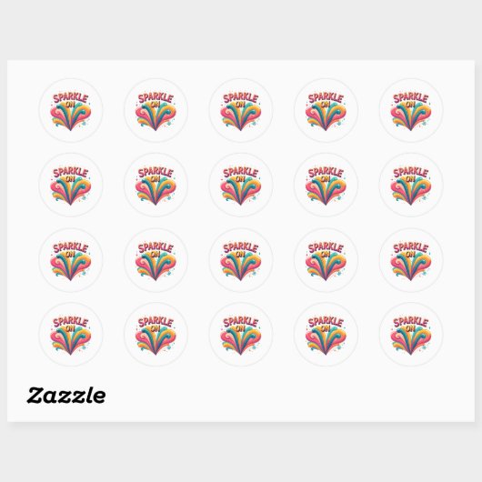 Sparkle Un — Shimmering Inspirational Sticker Coll (Blatt)