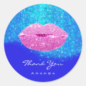 Sparkle und Celebrate mit Sweet 16. Bridal Pink Runder Aufkleber (Vorderseite)