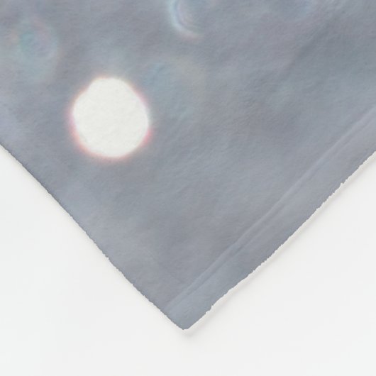 Sparkle und glänzend silberner Glitzer abstrakt Fleecedecke (Ecke)