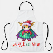 Sparkle und glänzender Drache Schürze (Vorderseite)