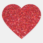 Sparkle und Glitzer-Aufkleber Herz-Aufkleber (Vorderseite)