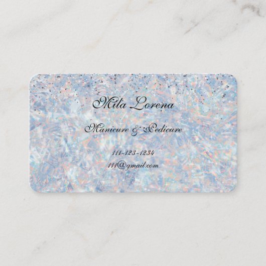 SPARKLE UND SCHEIN MIT UNSEREM OPAL THEMA VISITENKARTE (Vorderseite)