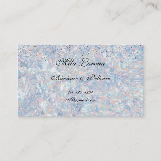 SPARKLE UND SCHEIN MIT UNSEREM OPAL THEMA VISITENKARTE (Vorderseite)