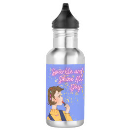 SPARKLE UND SHINE DEN GANZEN TAG EDELSTAHLFLASCHE