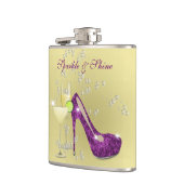 Sparkle und Shine die ganze Zeit über Flasche mit  Flachmann (Links)