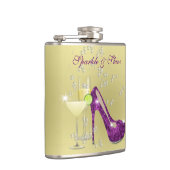 Sparkle und Shine die ganze Zeit über Flasche mit  Flachmann (Rechts)