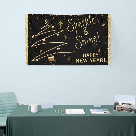 Sparkle und Shine, ein glücklicher Sylvester Banner (Messeveranstaltung)