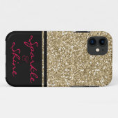 Sparkle und Shine Imitats Glitzer Case-Mate iPhone Hülle (Rückseite (Horizontal))