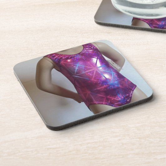 Sparkle und Shine Leotard Lover Getränkeuntersetzer (Linke Seite)