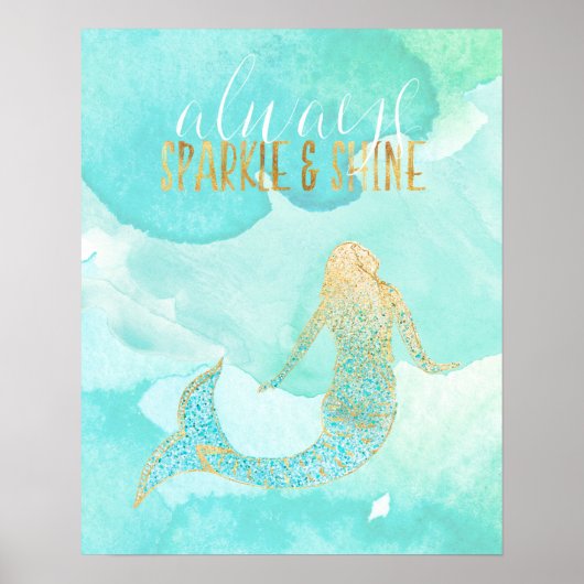 Sparkle und Shine Mermaid Poster (Vorne)